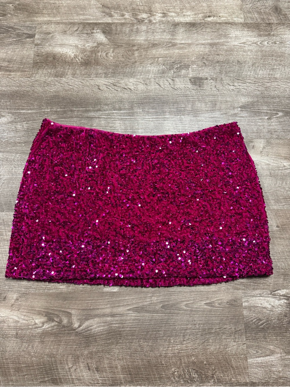 Fashion Nova Stars Do Shine Pink Sequin Mini Skirt Size 3X - Picture 2 of 8